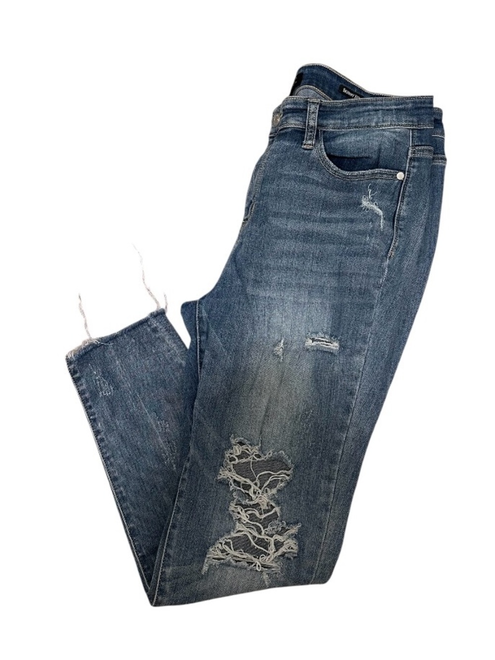 Judy Blue Distressed Skinny Jeans size 13/31